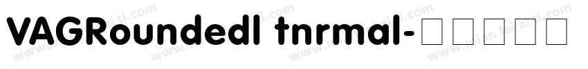 VAGRoundedl tnrmal字体转换